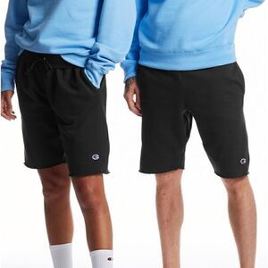 Champion Men’s Black 10” Reverse Weeve Cut-Off Shorts Size M black